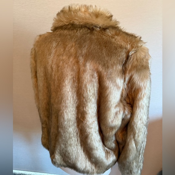 Something Navy Plush Teddy Jacket in Light Brown - Picture 4 of 6